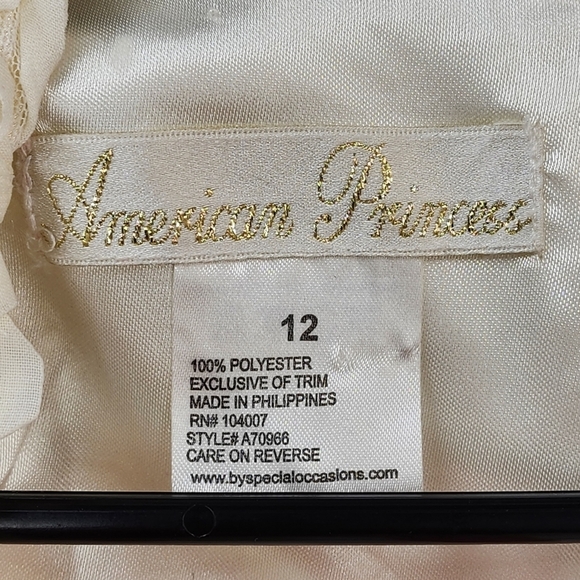 American Princess Kid's All Over Sequin Soutache Dress - 12 - Picture 4 of 6